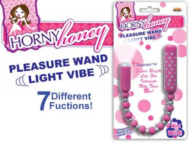 Horny Honey Pleasure Wand Light Vibe - Click Image to Close
