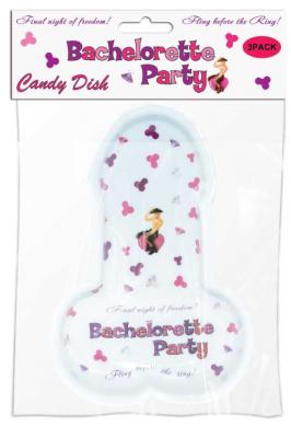 Bachelorette Party Pecker Candy Tray - Click Image to Close