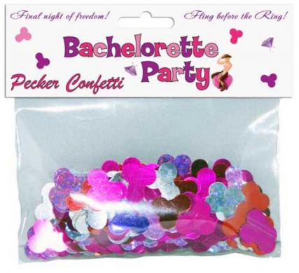 Bachelorette Party Pecker Confetti - Click Image to Close