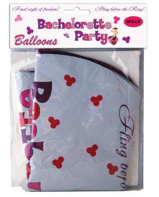 Bachelorette Party Foil Balloons 9Pc - Click Image to Close