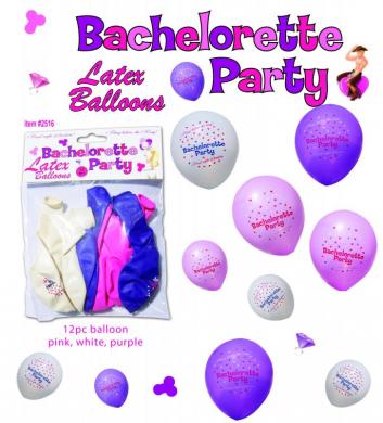 Bachelorette Party Balloons 12Pc - Click Image to Close