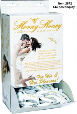 Horny Honey Arousal Gel 144Pc Display - Click Image to Close