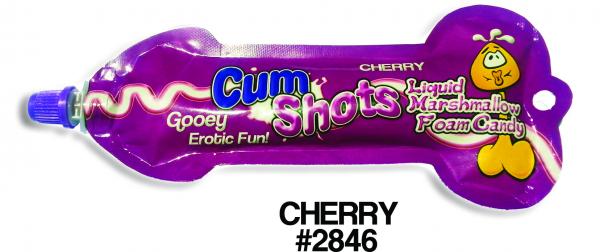 Cum Shots Marshmallow Foam Candy Cherry - Click Image to Close