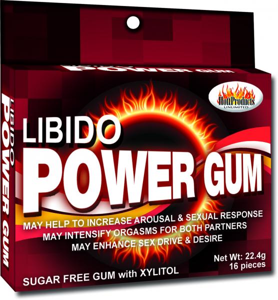 Libido Power Gum 16 Count Package - Click Image to Close