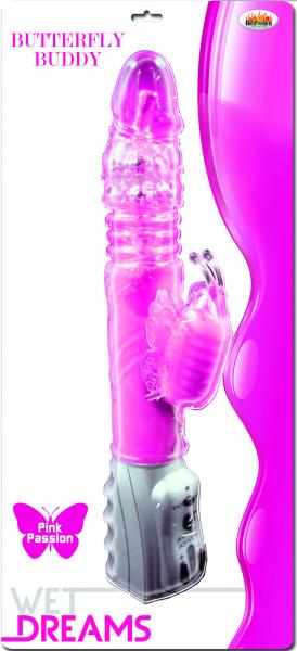 Butterfly Buddy Pink Passion Vibrator - Click Image to Close