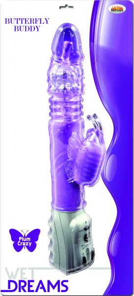 Butterfly Buddy Purple Vibrator - Click Image to Close