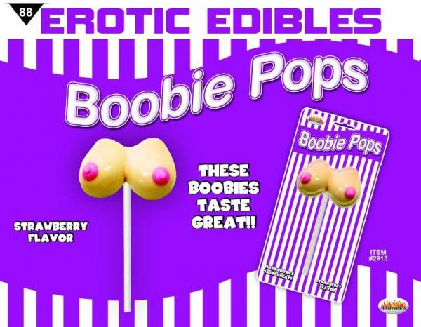Boobie Pops Strawberry - Click Image to Close