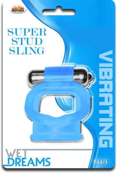 Super Stud Sling Blue Vibrating Ring