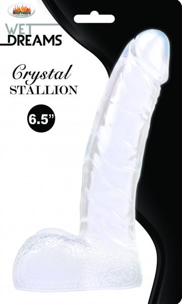 Crystal Stallion Clear Dildo 6.5 inches - Click Image to Close