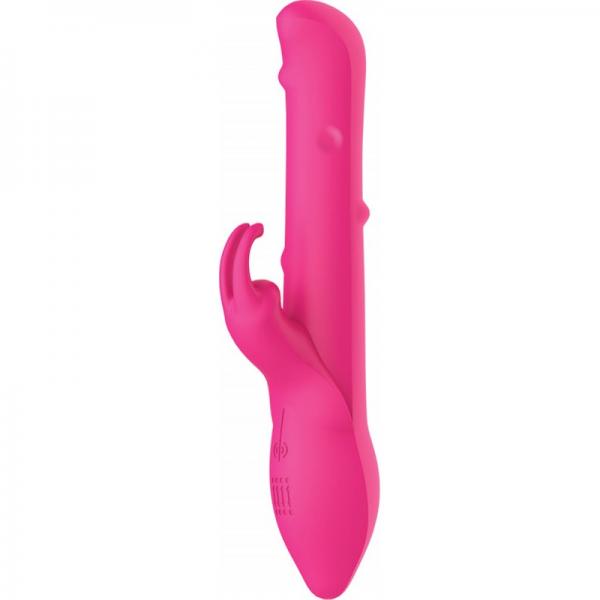 Bliss Aura With Motion Beads Pink Rabbit Vibrator - Click Image to Close