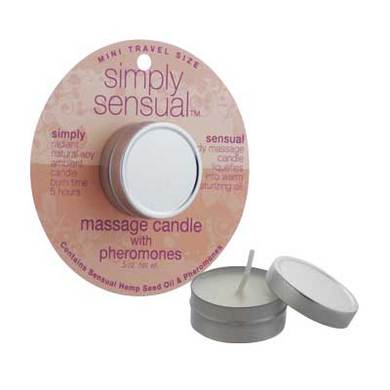 Simply Sensual Candle Pomegranate .50 Oz - Click Image to Close