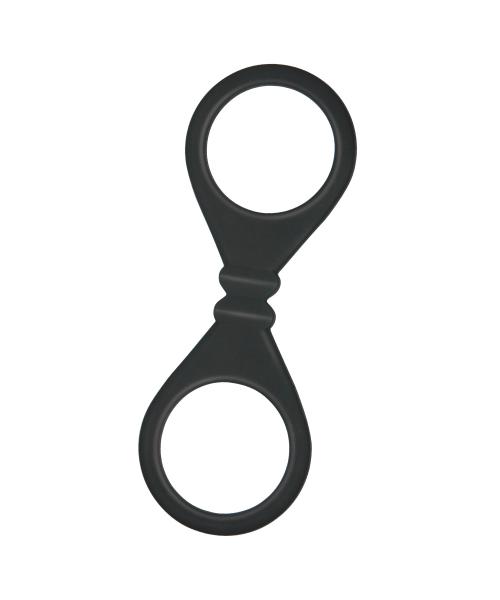 S Cuffs Silicone Black - Click Image to Close