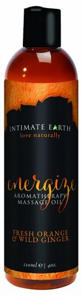 Intimate Earth Energize Massage Oil 4oz - Click Image to Close