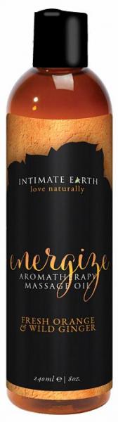 Intimate Earth Energize Massage Oil 8 Oz