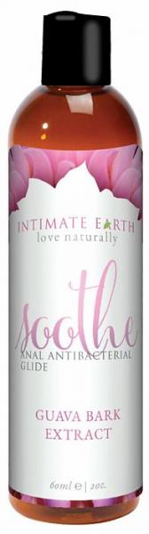 Intimate Earth Soothe Anal Anti-Bacterial Glide 2oz - Click Image to Close