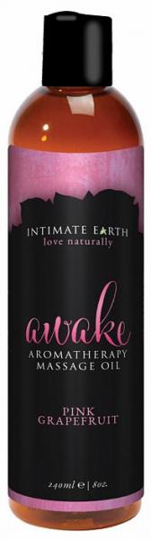 Intimate Earth Awake Massage Oil 8oz - Click Image to Close