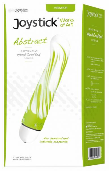 Joystick Works Of Art Abstract Green White Vibrator - Click Image to Close