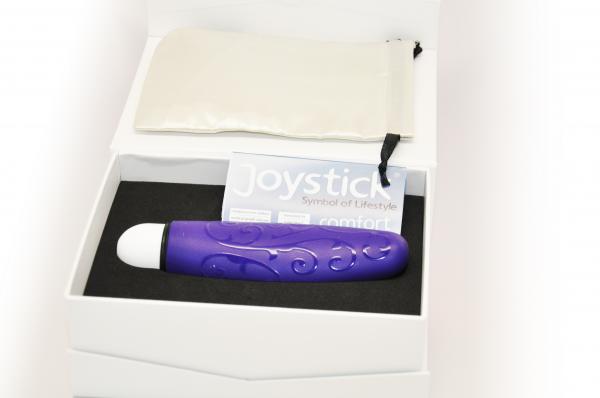 Joystick Mini Velvet Comfort Violet Vibrator - Click Image to Close