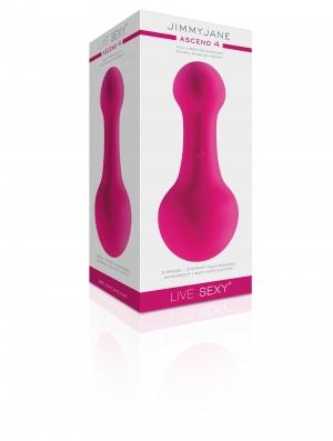 Jimmyjane Live Sexy Ascend 4 Dual Vibrating Massager Pink - Click Image to Close