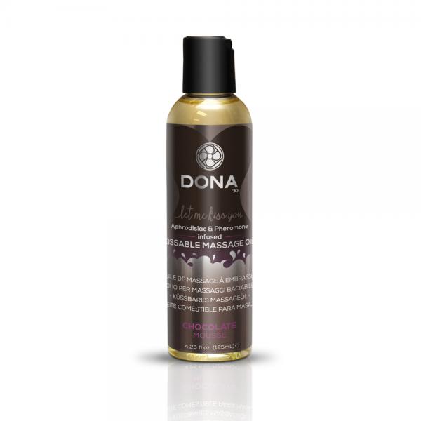 Dona Kissable Massage Oil Chocolate Mousse 4oz - Click Image to Close