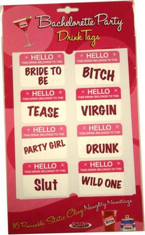 Bachelorette Party Drink Tags - Click Image to Close