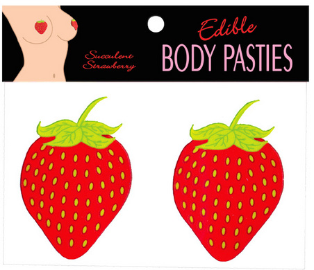 Edible Body Pasties Strawberry - Click Image to Close