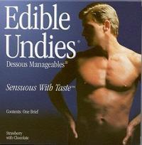 Edible Undies for Men - Straw/Choc - Click Image to Close