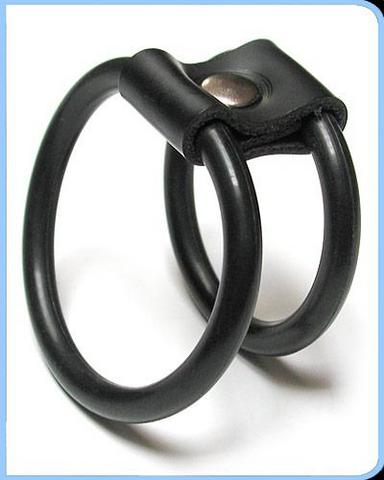 Rubber Double O Cock Ring
