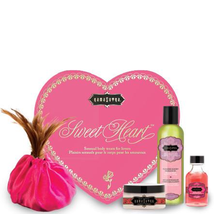 Kama Sutra Sweet Heart Massage Kit Strawberry - Click Image to Close