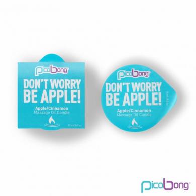 Pico Bong Massage Oil Candle Apple/Cinnamon - Click Image to Close