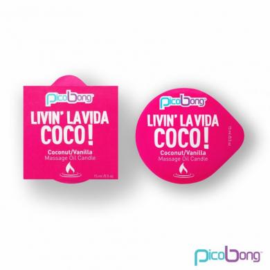 Pico Bong Massage Oil Candle Coconut/Vanilla - Click Image to Close