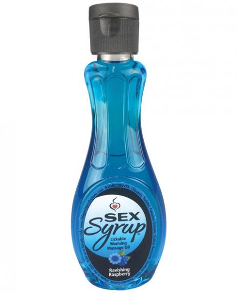 Sex Syrup Ravishing Raspberry Massage Oil 4oz - Click Image to Close