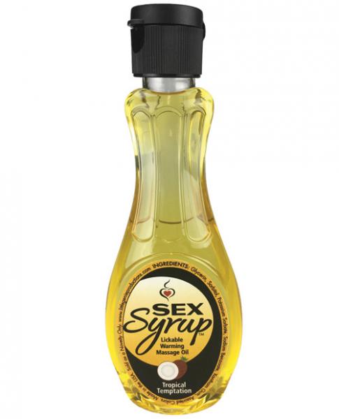 Sex Syrup Tropical Temptation Massage Oil 4oz - Click Image to Close
