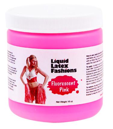 Liquid Latex Fluorescent Pink 16oz Body Paint - Click Image to Close
