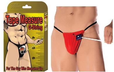 Tape Measure G-String Assorted - Click Image to Close