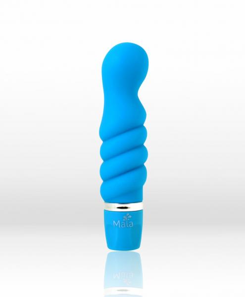 Twisty G Spot Vibe Silicone Neon Blue - Click Image to Close