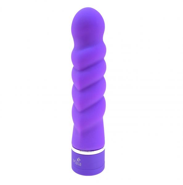 Sophia Twistty Silicone Vibrator Neon Purple