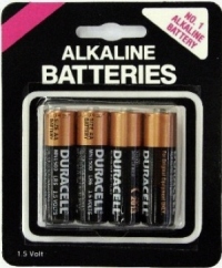 Duracell AA Batteries 4 Pack AA - Click Image to Close