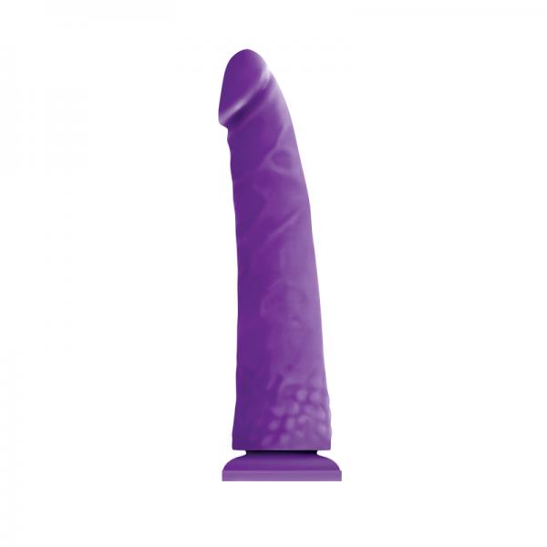 Colours Pleasures Thin 8 inches Dildo Purple - Click Image to Close