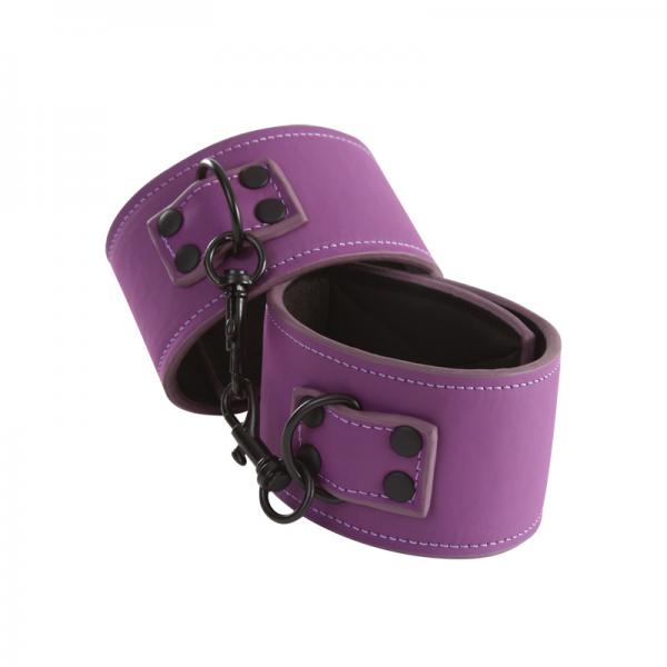 Lust Bondage Ankle Cuffs Purple - Click Image to Close
