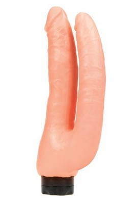 Double Thriller Vibrator - Flesh - Click Image to Close