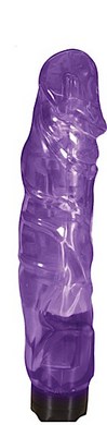 Crystal Cock Big Boss W/Lite Up Tip Purple - Click Image to Close