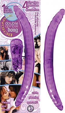 Bendable Double Dong Purple - Click Image to Close