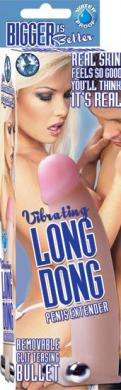 Vibrating Long Dong Penis Extension