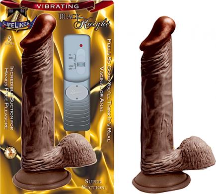 Lifelikes Vibrating Black Knight - Click Image to Close