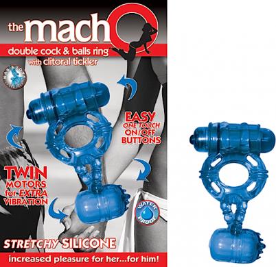 Macho Double Cock and Balls Ring - Click Image to Close