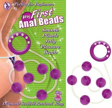 My First Anal Beads Purple - Click Image to Close