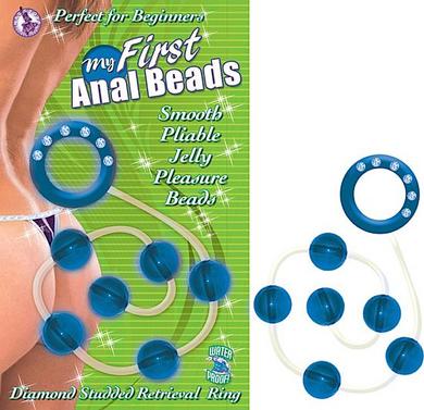 My First Anal Beads Blue - Click Image to Close
