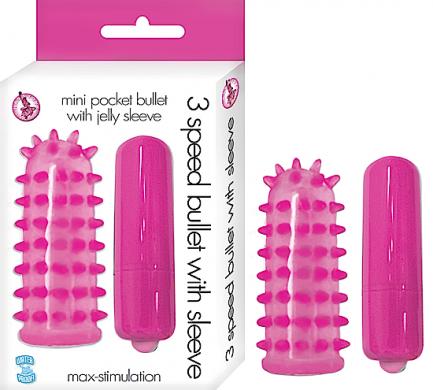Bullet With Sleeve Pink 3 Speed - Click Image to Close