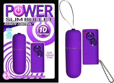 Power Slim Bullet Remote Control Purple - Click Image to Close